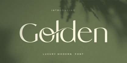 Golden Style Font Poster 1