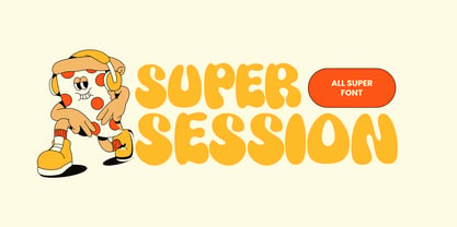 Super Session Font Poster 1