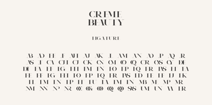Creme Beauty Font Poster 15
