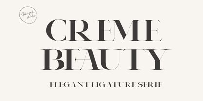 Creme Beauty Font Poster 1