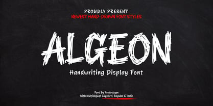 Algeon Font Poster 1