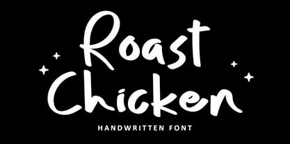 Roast Chicken Font Poster 1