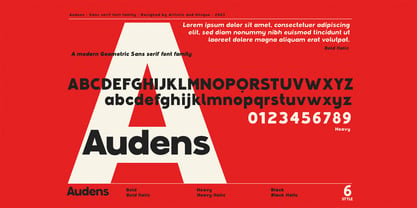 Audens Font Poster 2