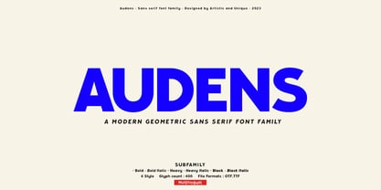 Audens Font Poster 1