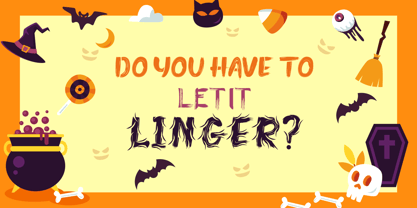 Linger Font Poster 2