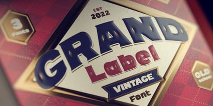 Grand Label Font Poster 1