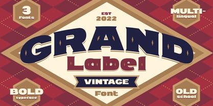 Grand Label Font Poster 4