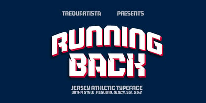 Running Back Font Poster 5