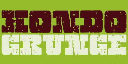 Hondo Grunge Font Poster 1