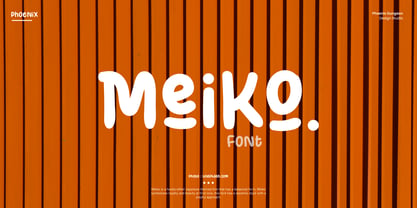 Meiko Font Poster 1