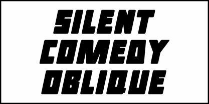 Silent Comedy JNL Font Poster 4