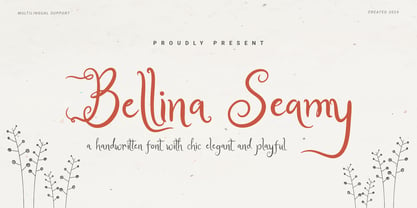 Bellina Seamy Font Poster 1