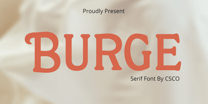 Burge Font Poster 1