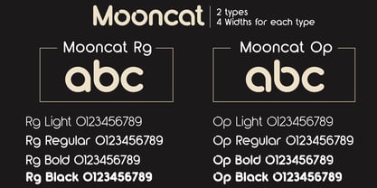 Mooncat Font Poster 3
