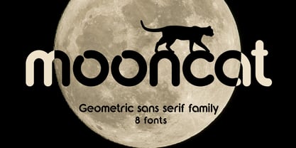 Mooncat Font Poster 1