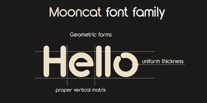 Mooncat Font Poster 2