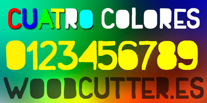 Cuatro Colores Font Poster 6