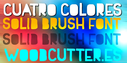 Cuatro Colores Font Poster 1