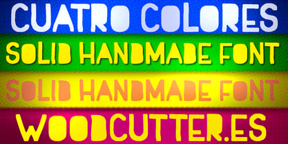 Cuatro Colores Font Poster 7