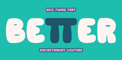 Nice Twins Font Poster 9