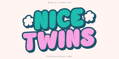 Nice Twins Font Poster 1