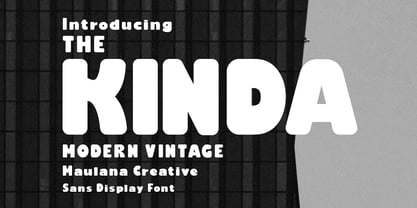 Kinda Font Poster 1