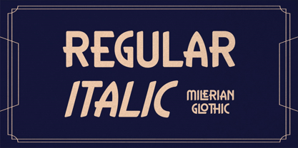 Milerian Glothic Font Poster 3