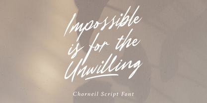 Chorneil Script Font Poster 6