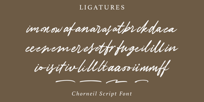 Chorneil Script Fuente Póster 8