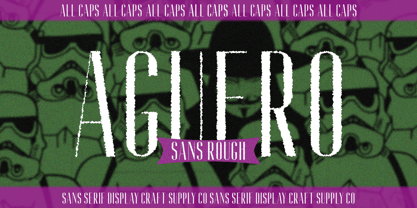 Aguero Sans Rough Font Poster 1