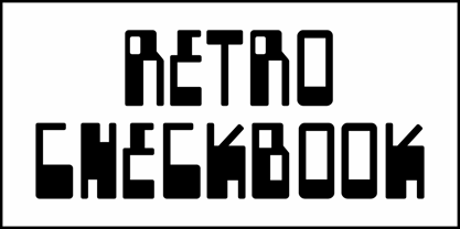 Retro Checkbook JNL Font Poster 2