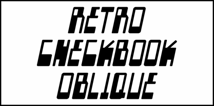 Retro Checkbook JNL Font Poster 4