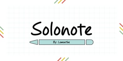 Solonote Fuente Póster 1