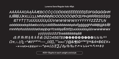 Lunema Sans v.02 Font Poster 13