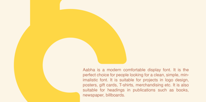 Aabha Font Poster 3