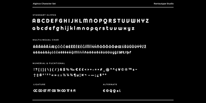 Algance Font Poster 15