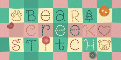 Bear Creek Stitch Font Poster 1