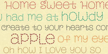 Bear Creek Stitch Font Poster 4