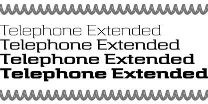 Telephone Extended Font Poster 3
