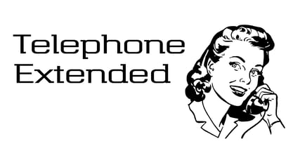 Telephone Extended Font Poster 1