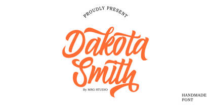 Dakota Smith Font Poster 1