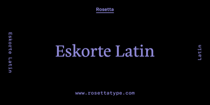 Eskorte Latin Font Poster 1
