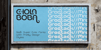 Chola Boba Font Poster 3