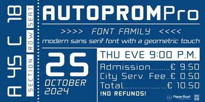 Autoprom Pro Font Poster 10