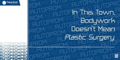 Autoprom Pro Font Poster 9