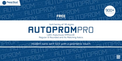 Autoprom Pro Font Poster 1