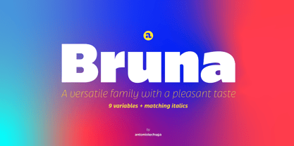 Bruna Font Poster 1