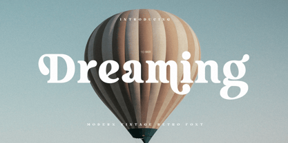 Dreaming Serif Font Poster 1
