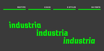 Industria Serif Font Poster 3