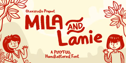 Mila and Lanie Font Poster 1